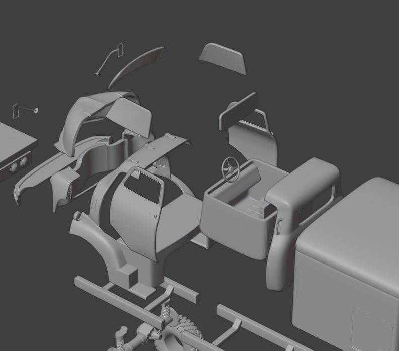 CHEVROLET COE TRUCK 1949 V4 3D print model_9