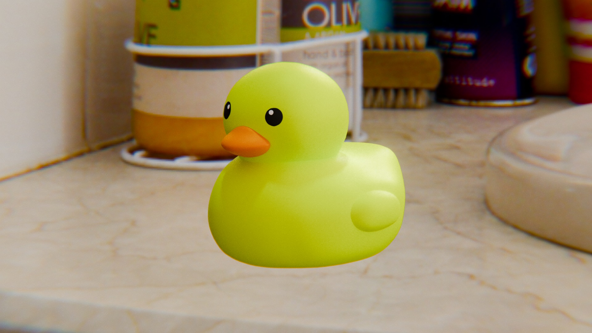 Simple Duck Low-poly 3D model_3