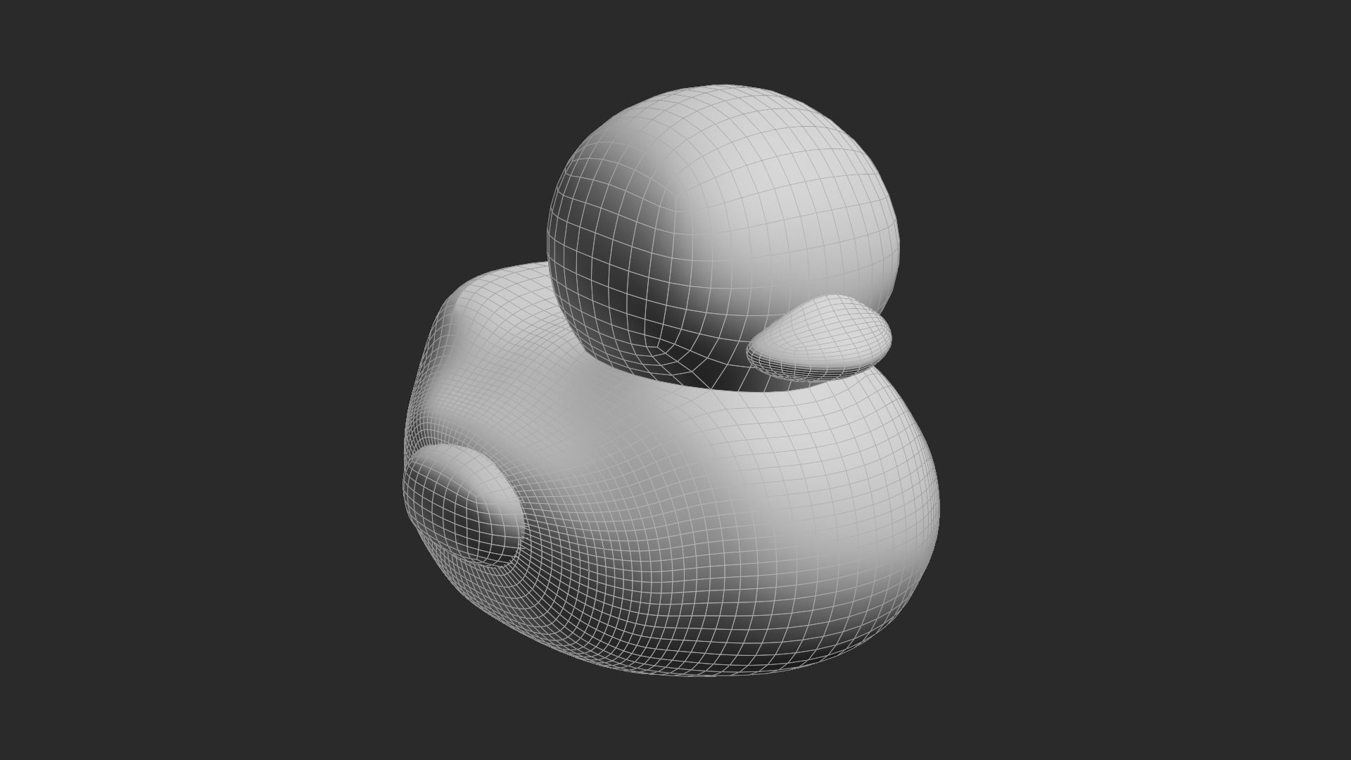 Simple Duck Low-poly 3D model_2