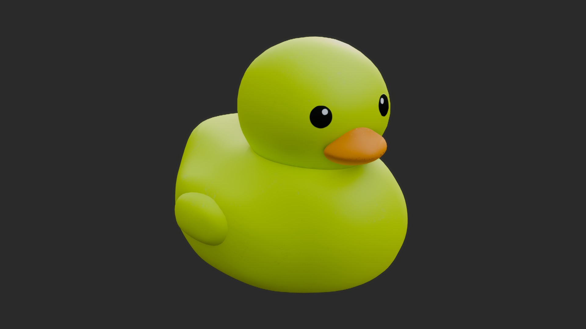Simple Duck Low-poly 3D model_1