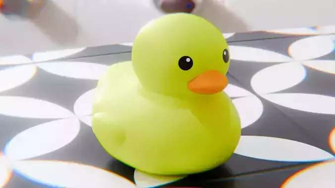 Simple Duck Low-poly 3D model