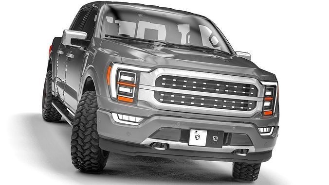 Generic Pickup 2022 Low-poly 3D model