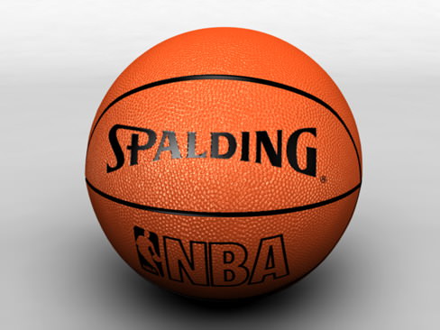 Basketballcourt spalding nba basketball 3D model_3