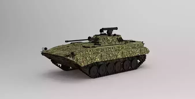 BMP-2 fighting vehicle  3D model