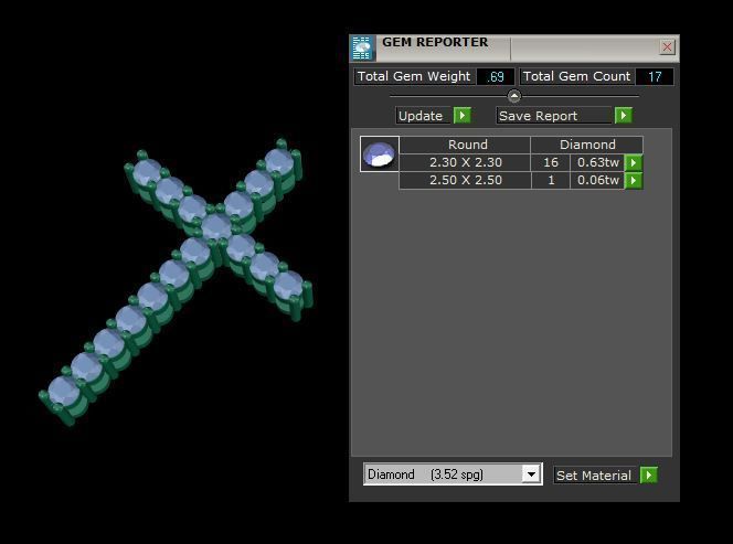 Cross Pendant 3D model_4