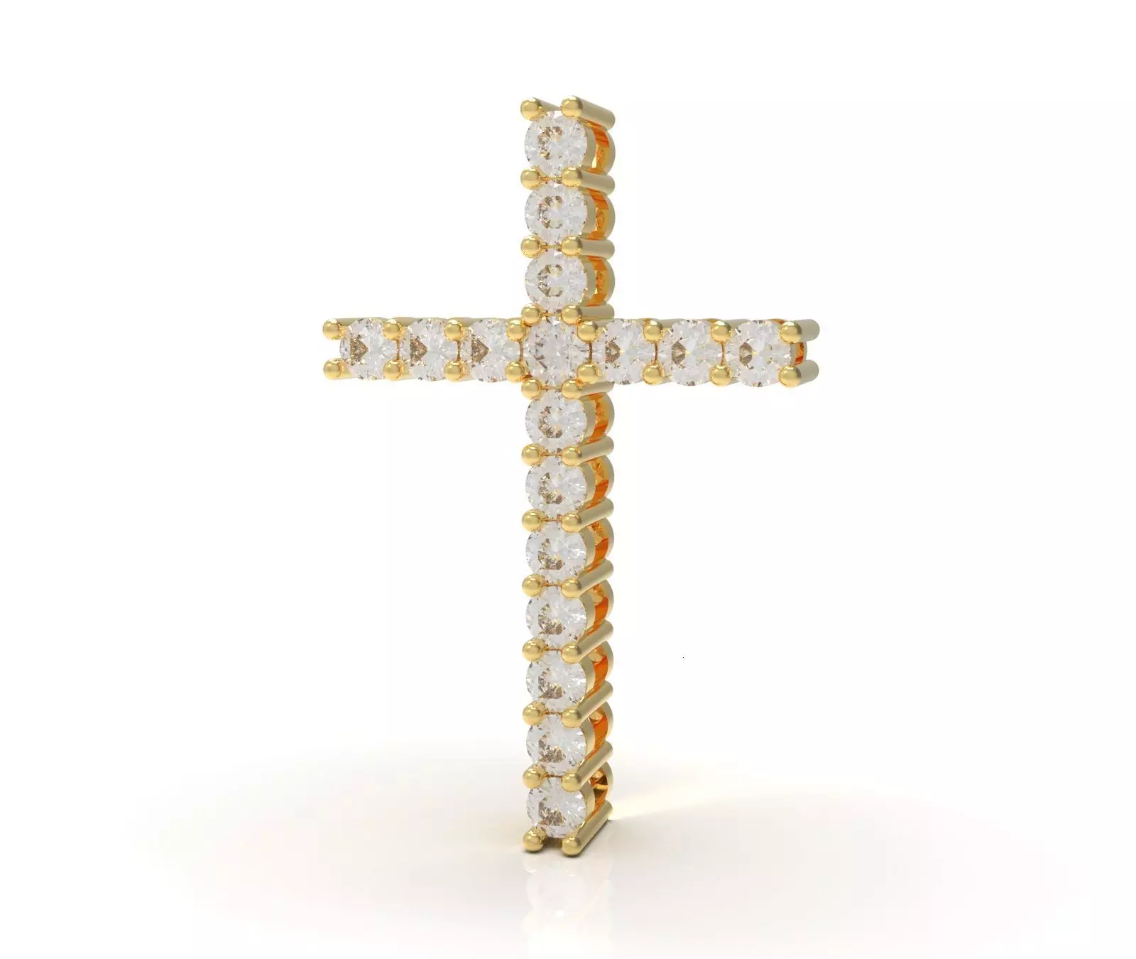 Cross Pendant 3D model_0