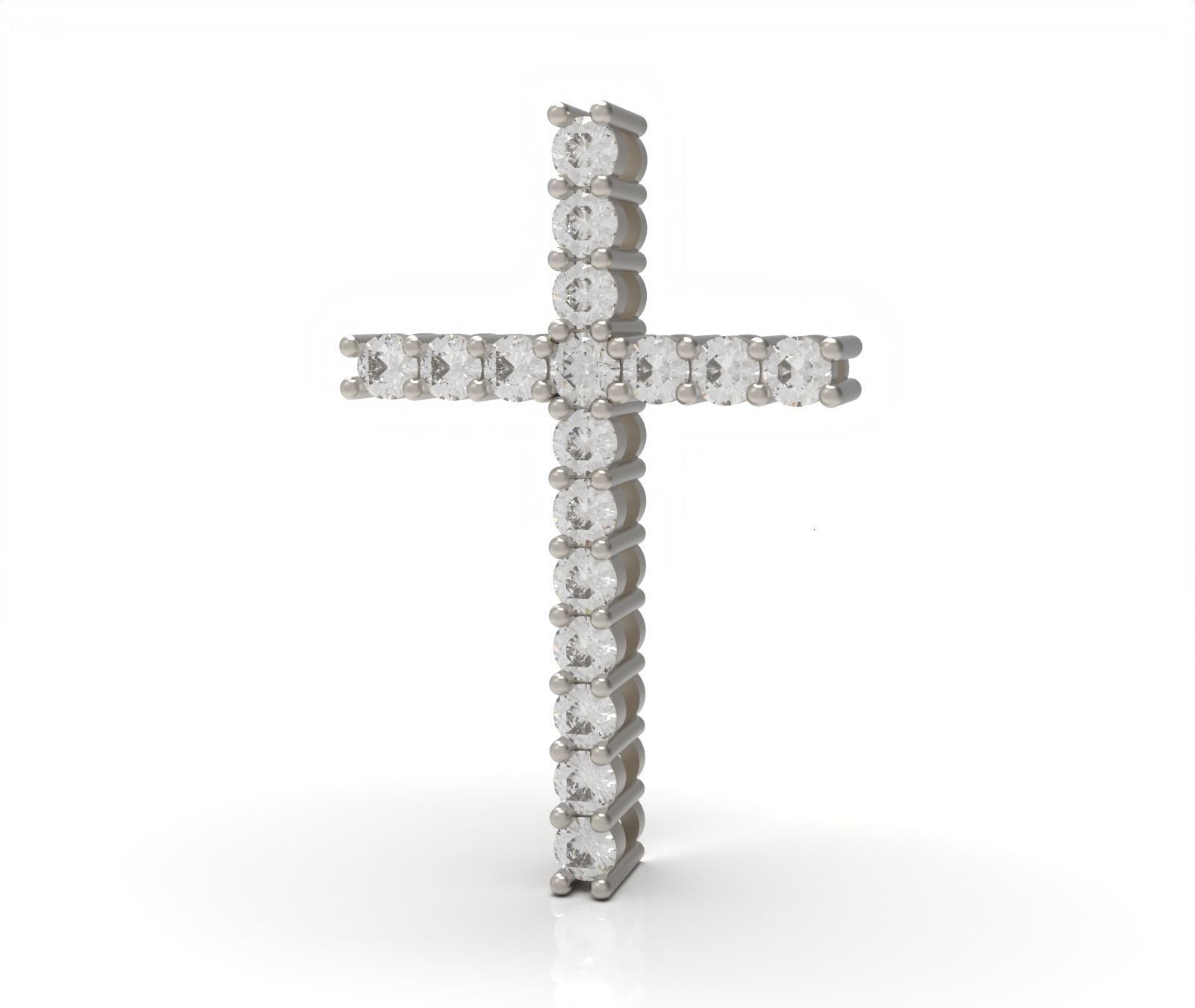 Cross Pendant 3D model_1