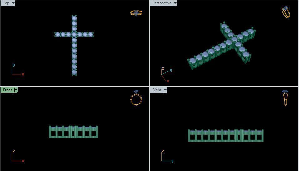 Cross Pendant 3D model_3