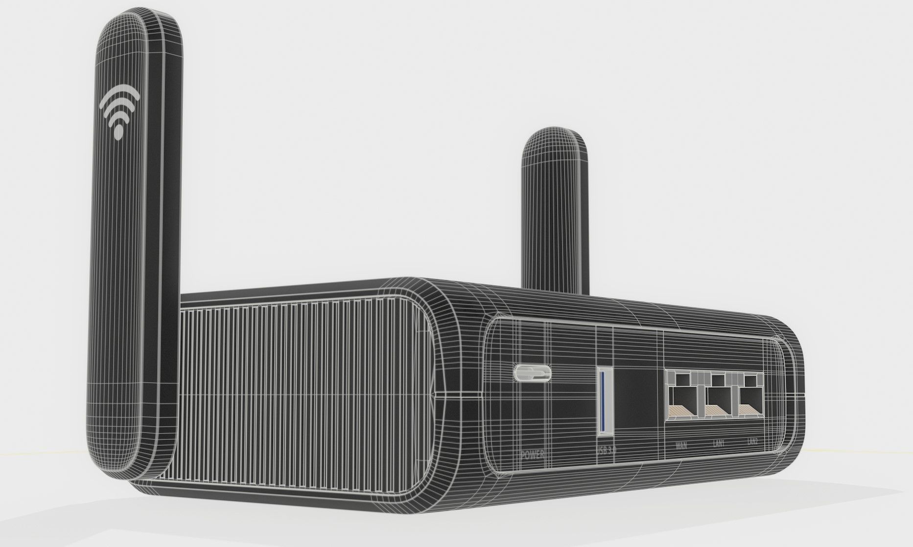 WiFi Router 3D model_9