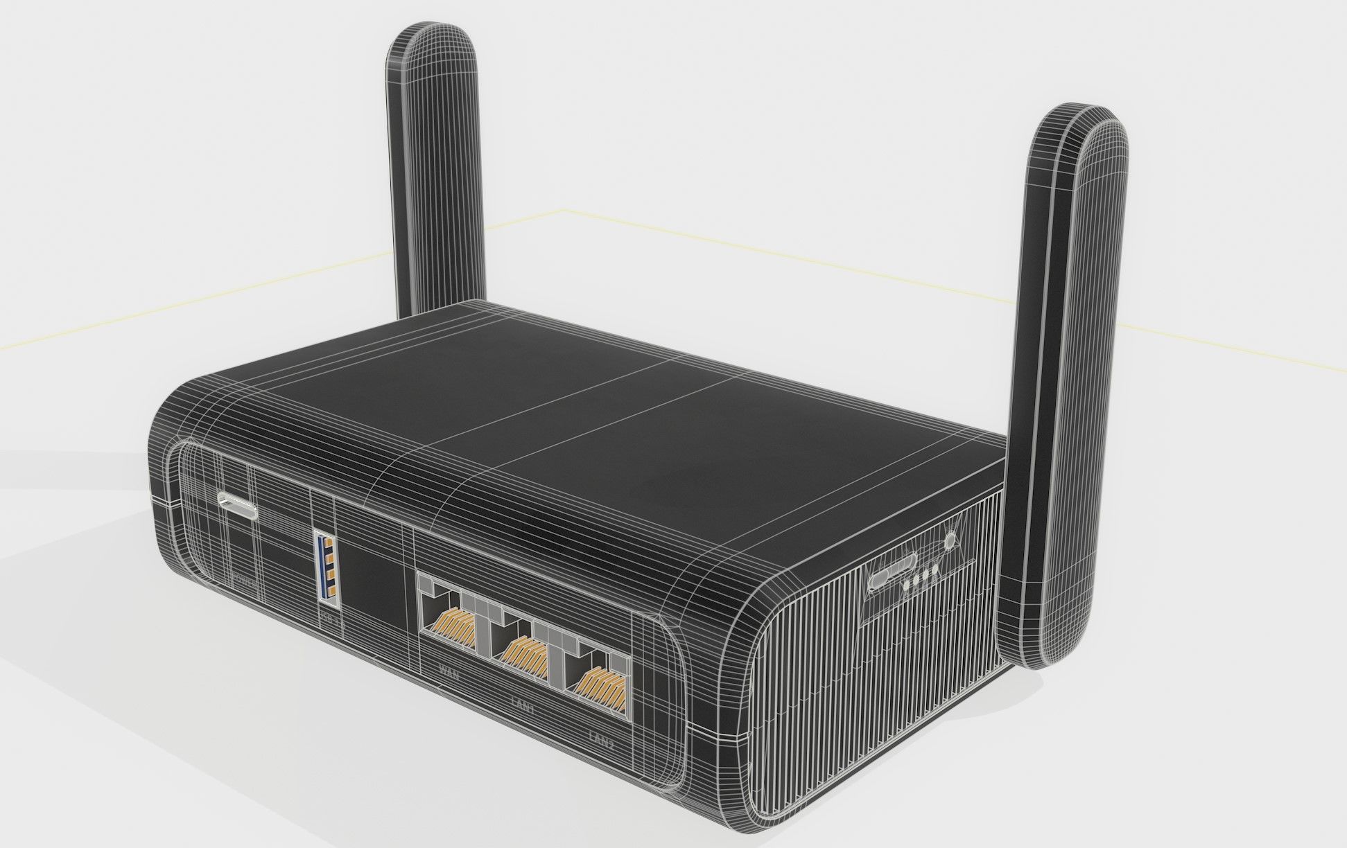 WiFi Router 3D model_8