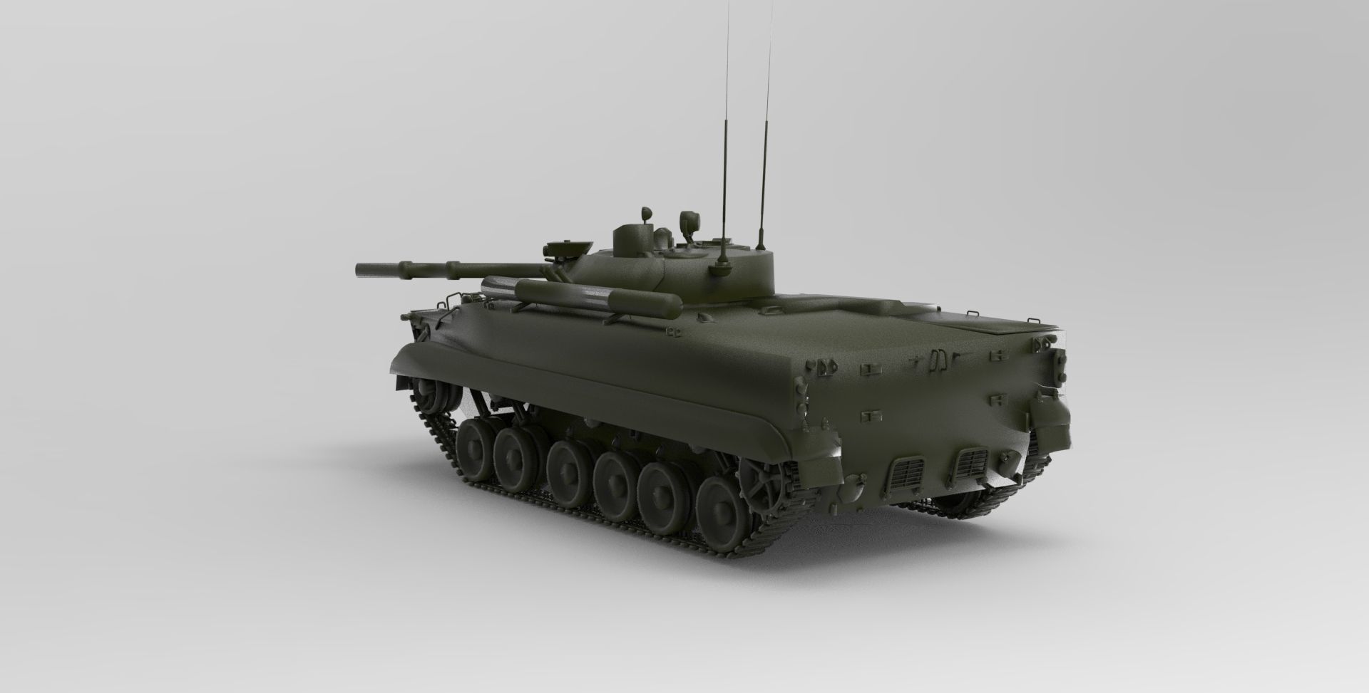 BMP-3 infantry fighting vehicle 3D model_1