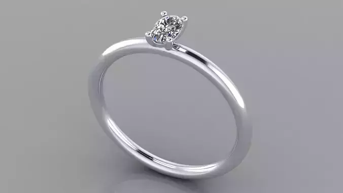 AG SZ US 7 OVAL RING 