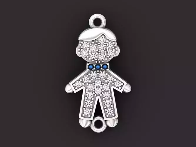 mom-bracelet  baby boy a bow tie 1386