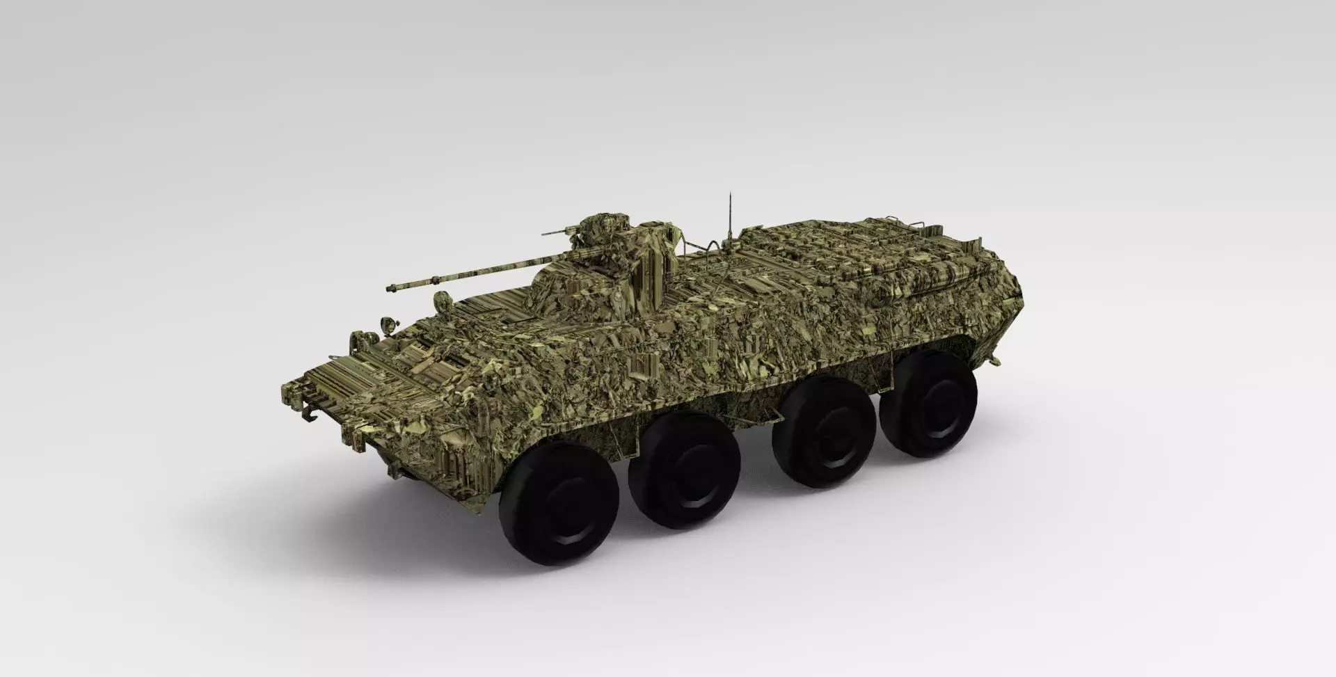 BTR-80 armored personnel carrier 3D model_0