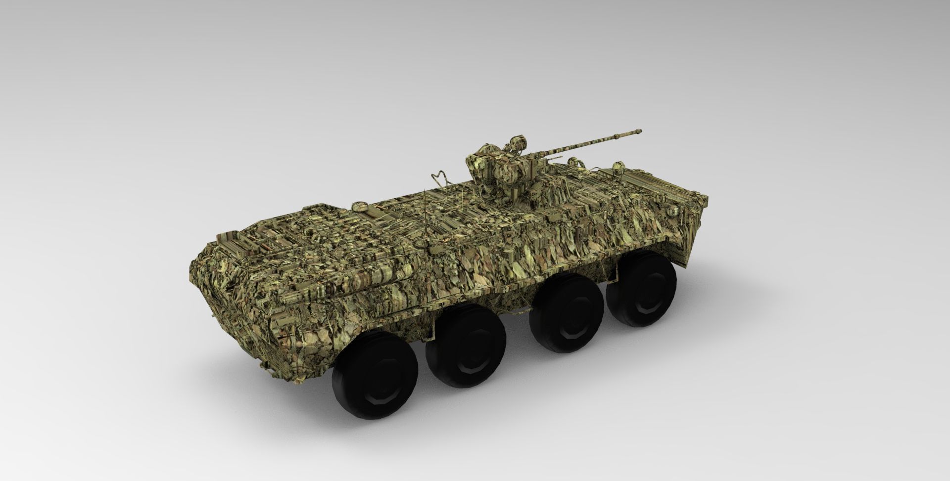 BTR-80 armored personnel carrier 3D model_1