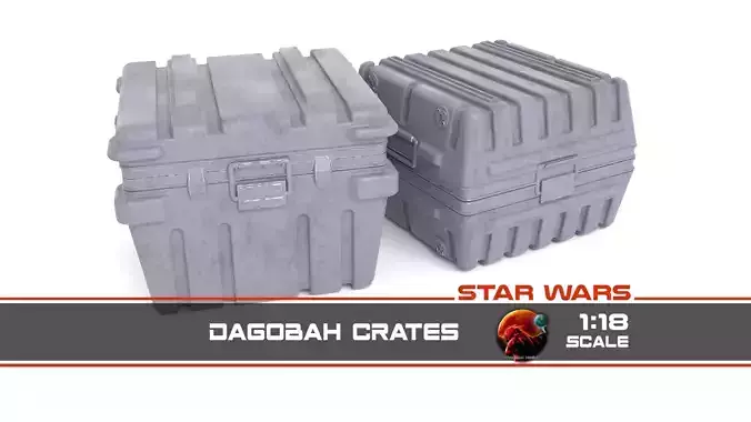 Dagobah Crates 1-18 scale  Kenner Hasbro 3D print model