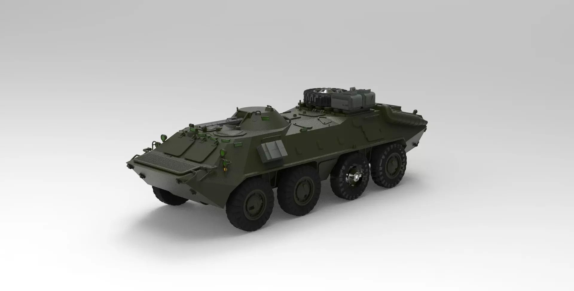 BTR-70 armored personnel carrier 3D model