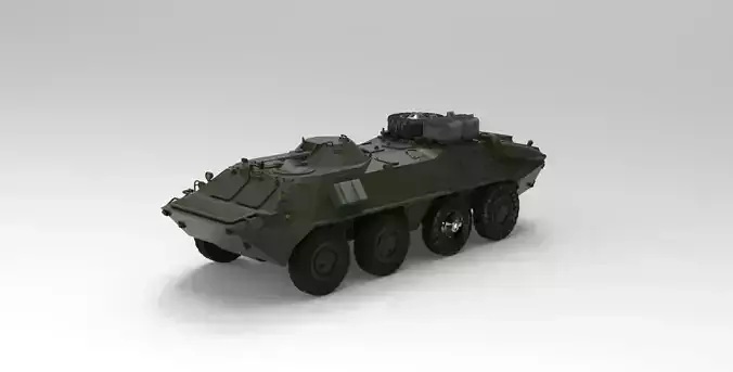 BTR-70 armored personnel carrier 3D model