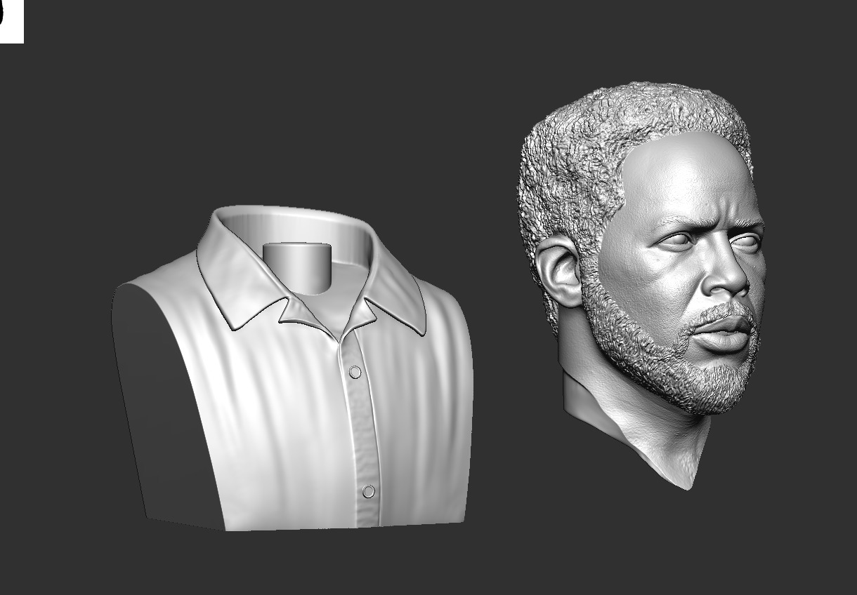 Harold Perrineau Bust - From TV series 3D print model_5