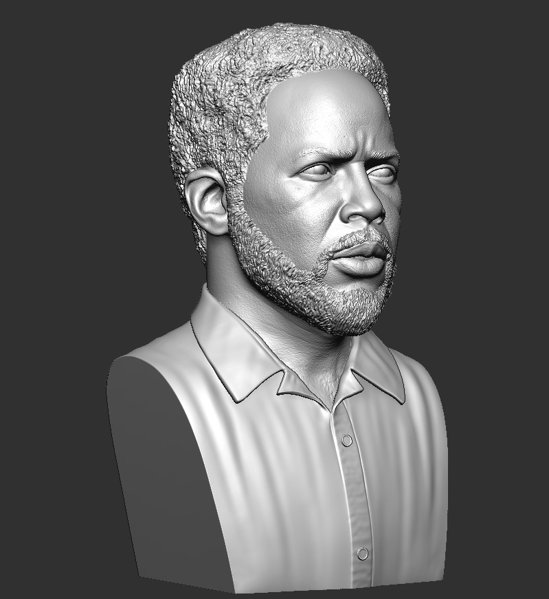 Harold Perrineau Bust - From TV series 3D print model_4