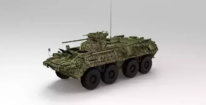 BTR-82A Armoured Personnel Carrier  3D model