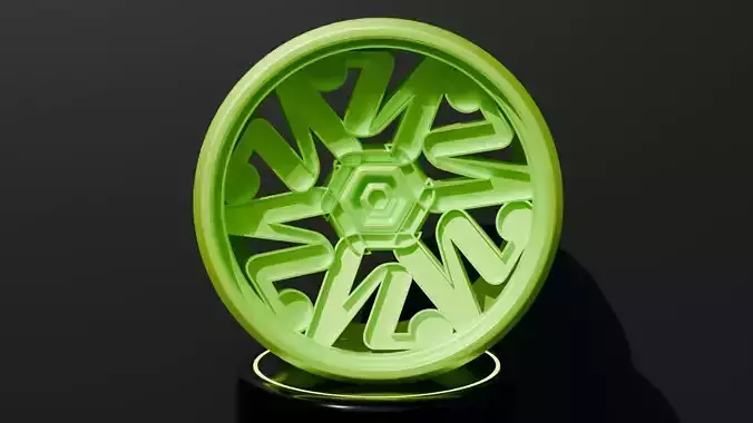 Green rim wheel