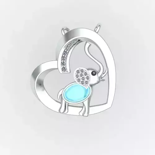 Elephant nacklace 3D print model Elephant nacklace 3D print model