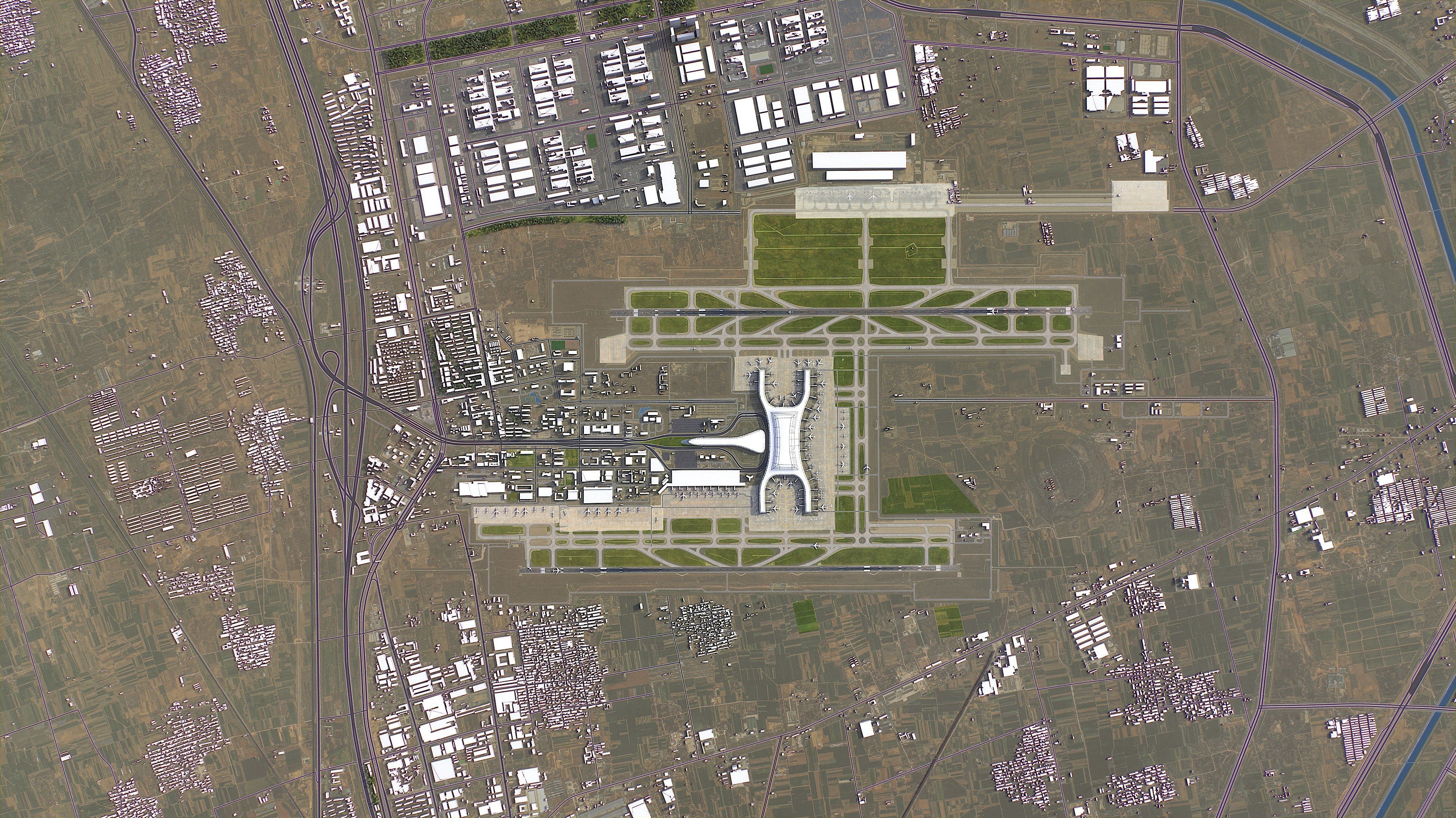 Zhengzhou - 3D Airport Model Low-poly 3D model_8