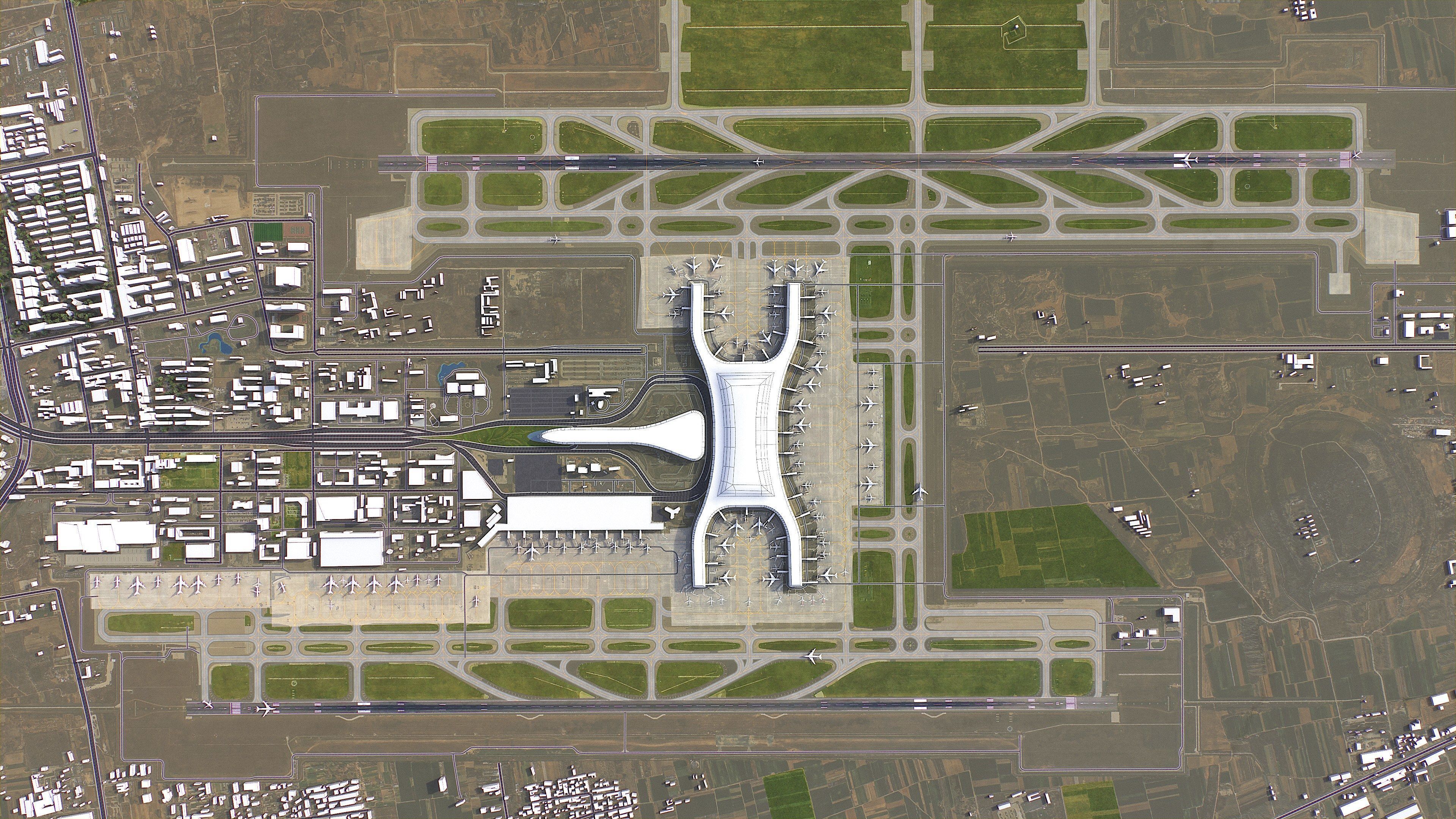 Zhengzhou - 3D Airport Model Low-poly 3D model_7