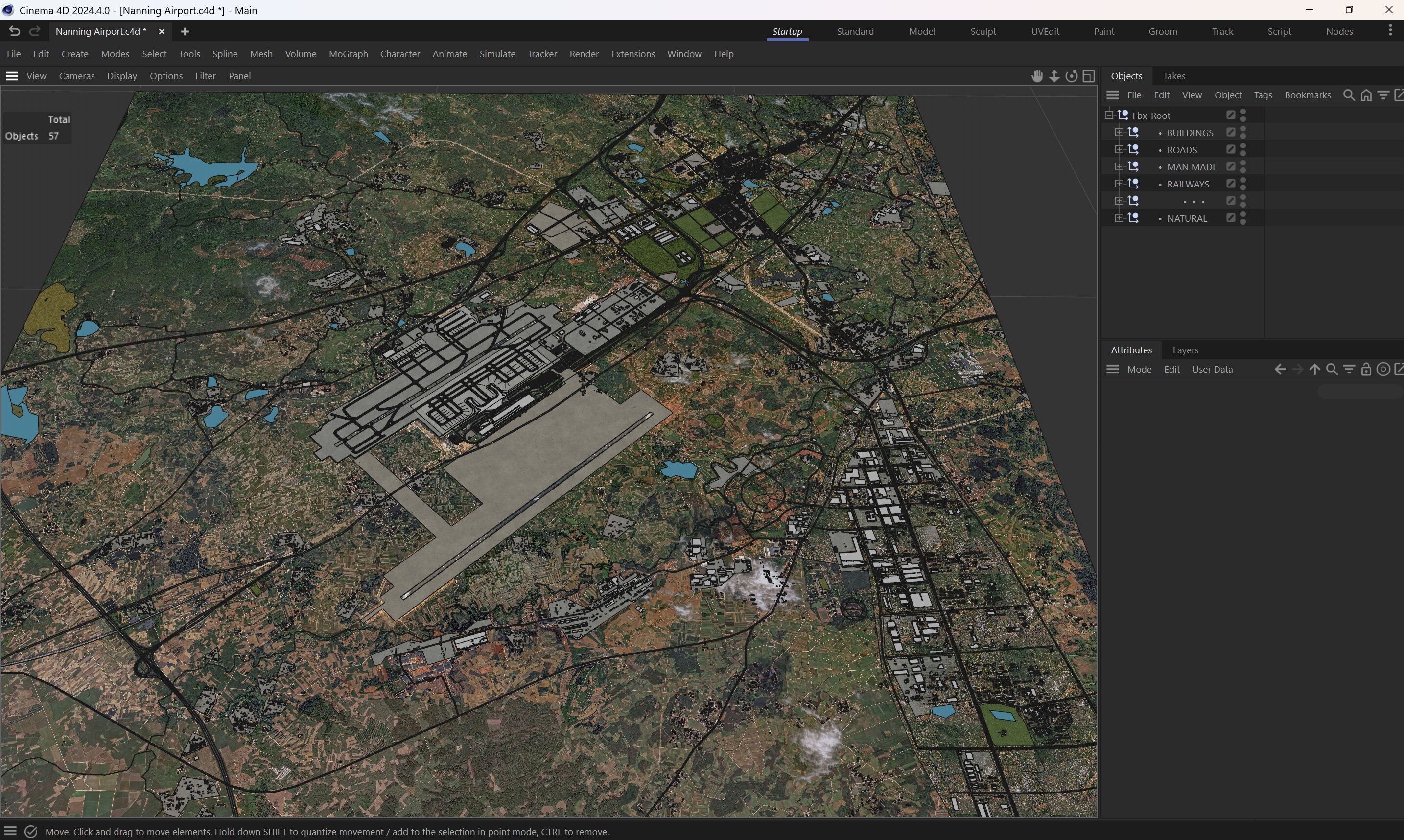 Nanning - 3D Airport Model Low-poly 3D model_12