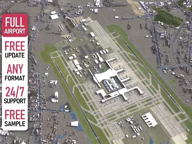 Hangzhou - 3D Airport Model