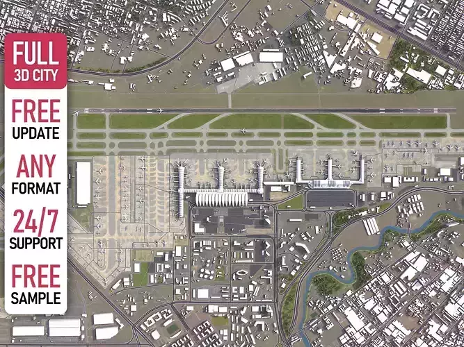 Chengdu - 3D Airport Model