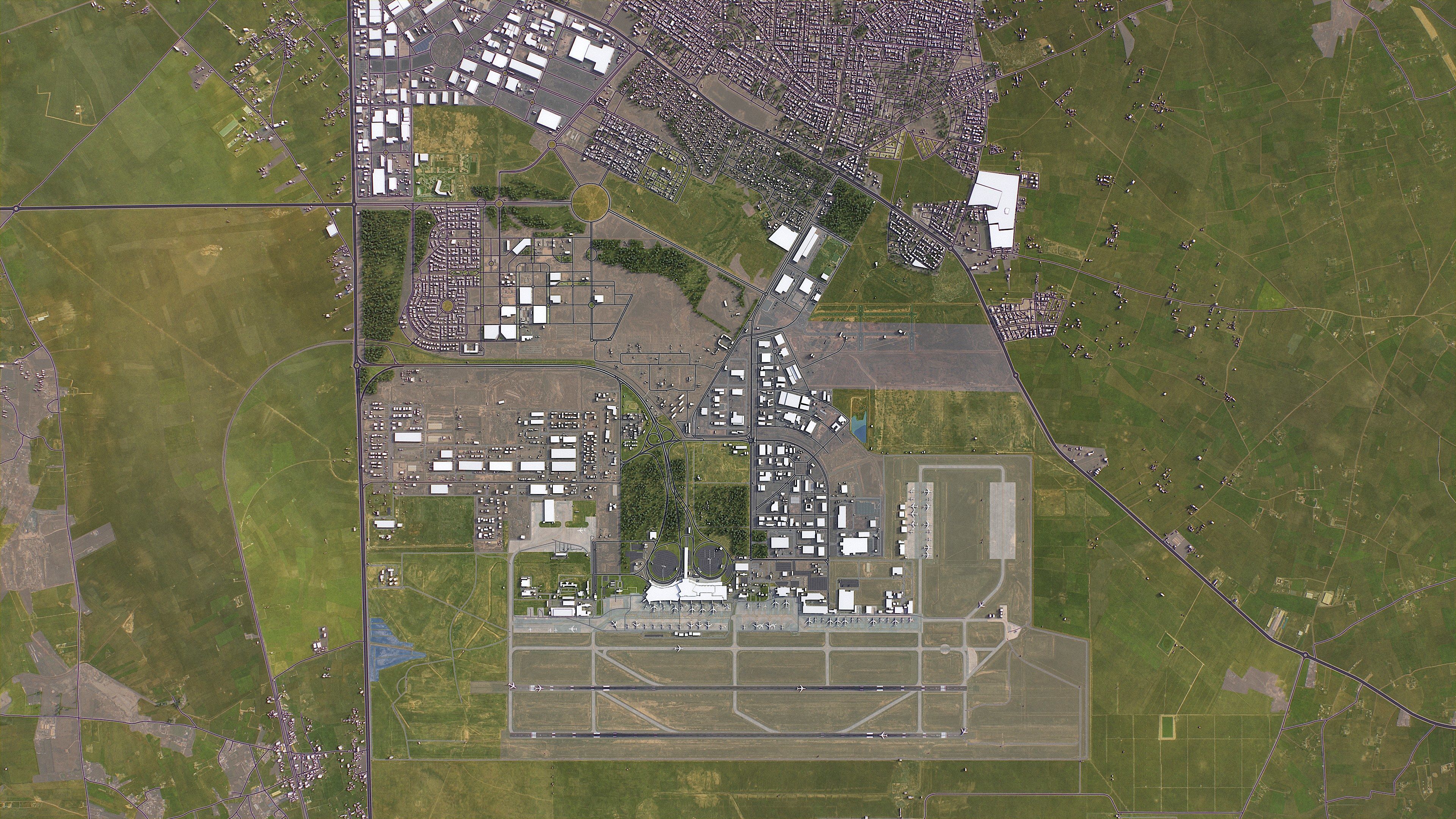 Casablanca - 3D Airport Model Low-poly 3D model_8