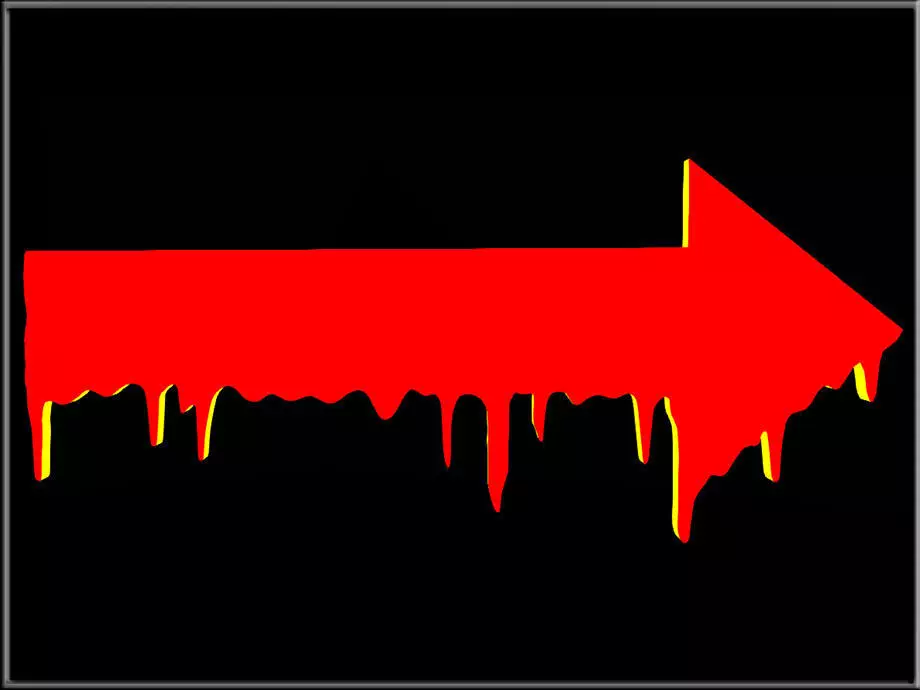 Halloween Arrow Sign Low-poly 3D model_0