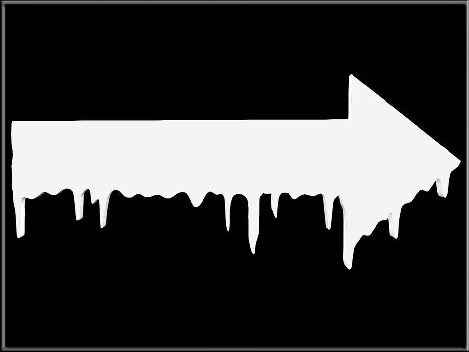 Halloween Arrow Sign Low-poly 3D model_1