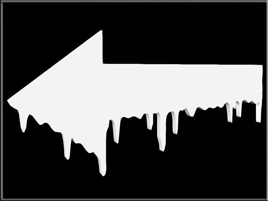 Halloween Arrow Sign Low-poly 3D model_3