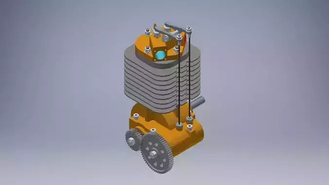 small engine 3d model