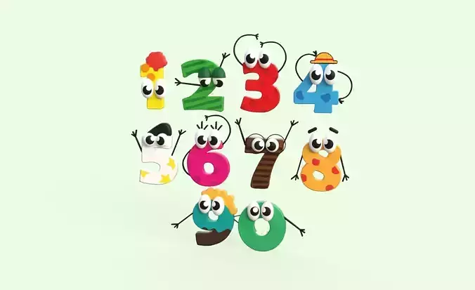 Cartoon Number v012
