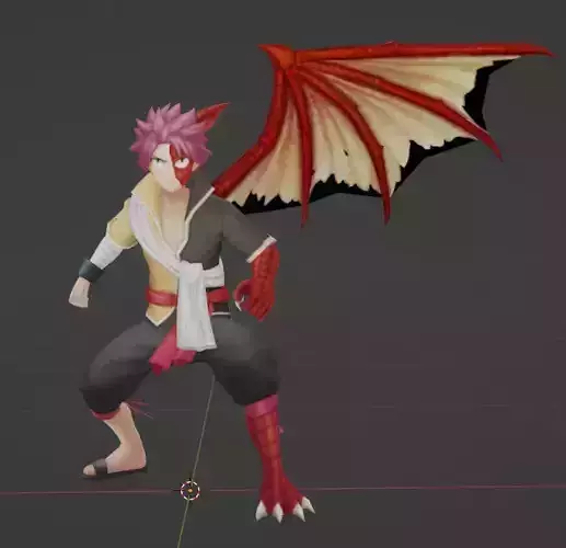 natsu dragneel 3D model