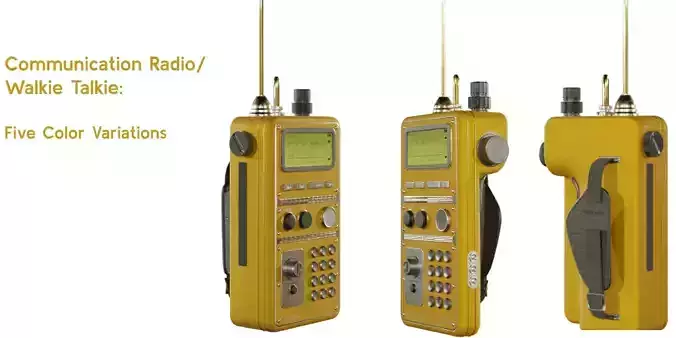 Sci-Fi Walkie-talkie Low-poly 3D model