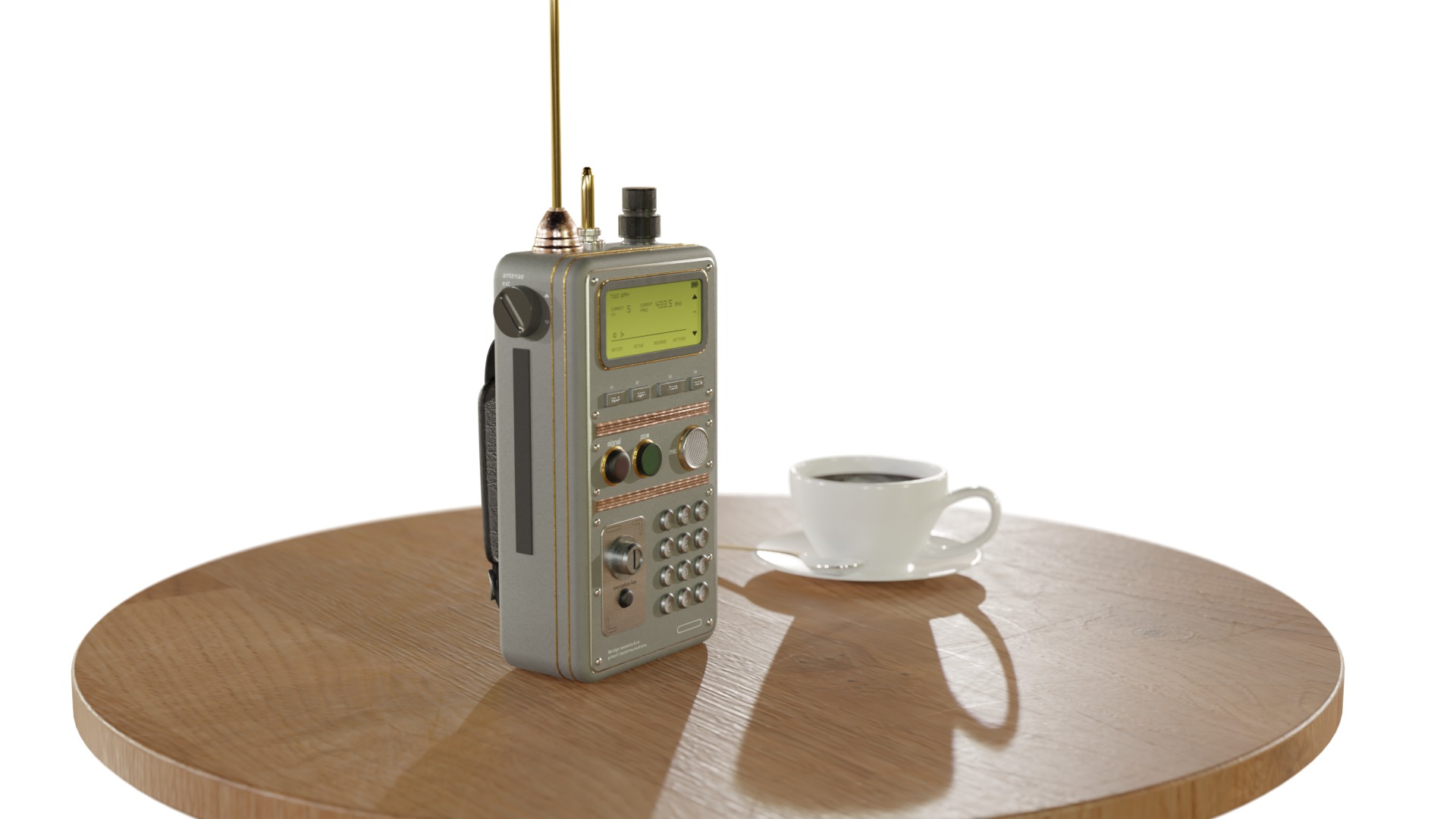 Sci-Fi Walkie-talkie Low-poly 3D model_17