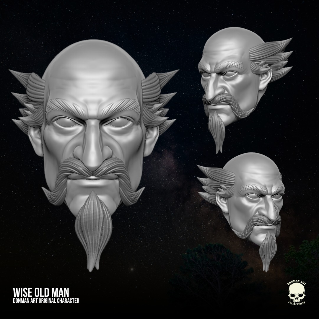 Wise Oldman Donman Art Original 3D files for Action Figures 3D print model_19