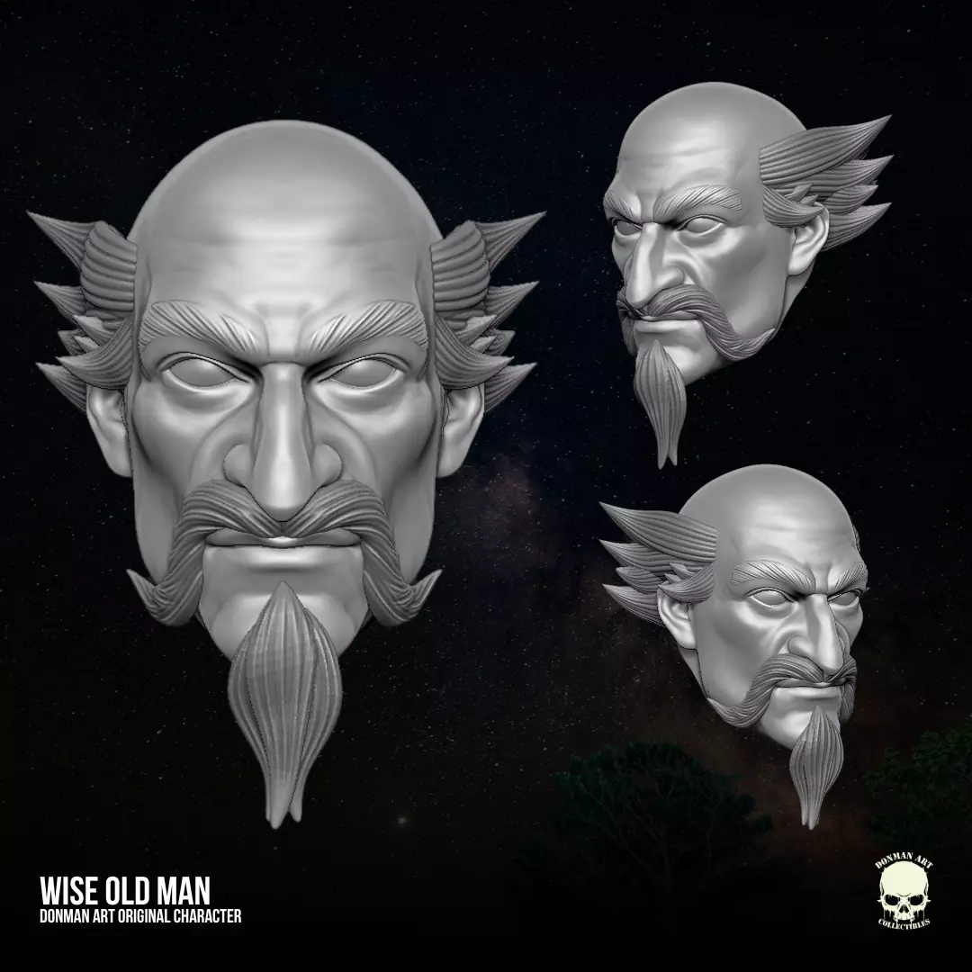 Wise Oldman Donman Art Original 3D files for Action Figures 3D print model_0