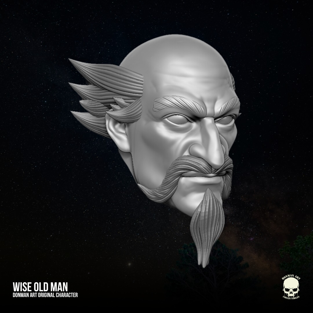 Wise Oldman Donman Art Original 3D files for Action Figures 3D print model_15