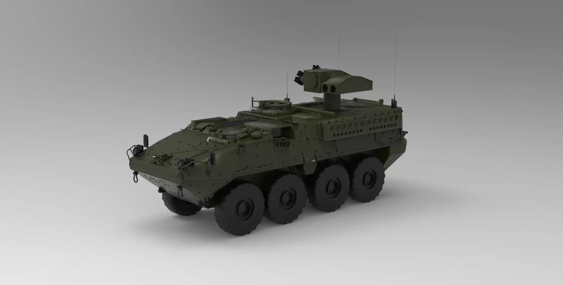 M1134 Anti-Tank Guided Missile Vehicle 3D model