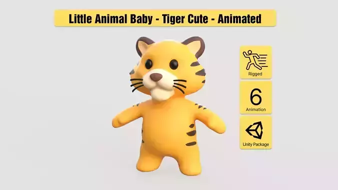 Little animal baby - Tiger cute - Animated