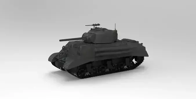 Sherman M4A2 3D model