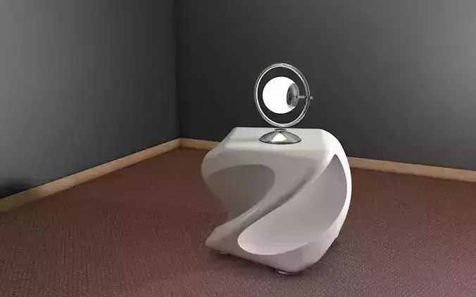 Futuristic Table and Lamp