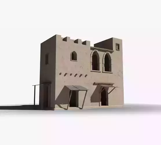 Arab x32 Low-poly 3D model