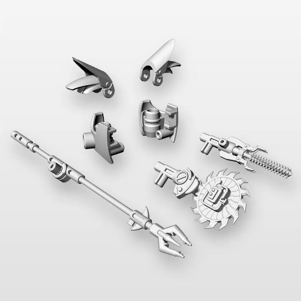 Bodywork Tools - Accessories and Adonis for TFP Knockout 3D print model_0